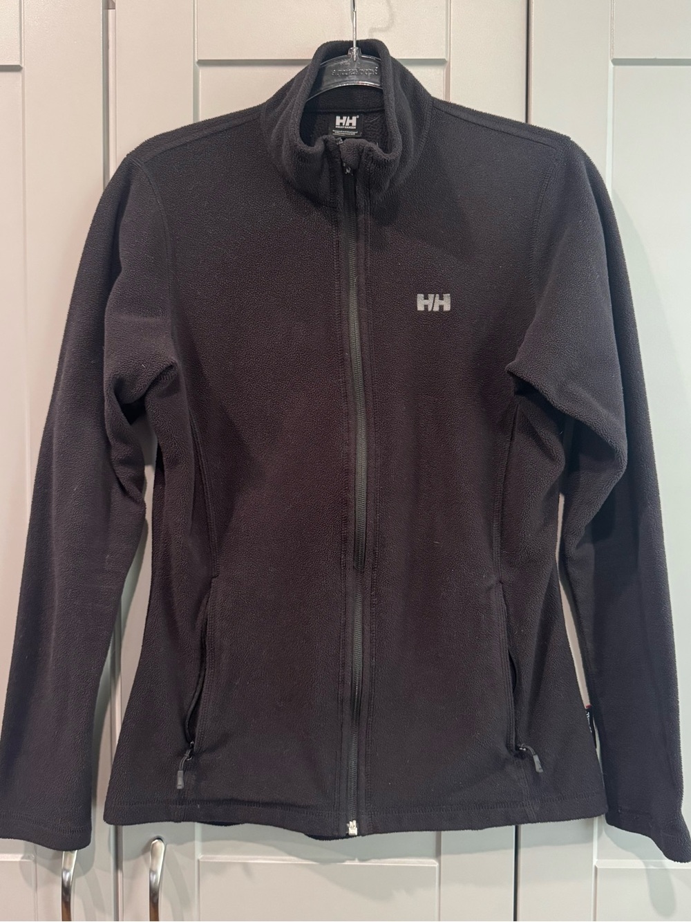 Helly Hansen Black Full-Zip Women's Fleece Jacket *Zipper works but missing pull